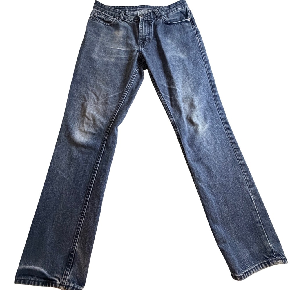 Calvin Klein Jeans Mens 30x30 Blue Slim Straight Leg Denim Pants Medium Wash